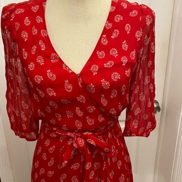 Kooples X Sport wrap mini dress, size 0 - Picture 2 of 11